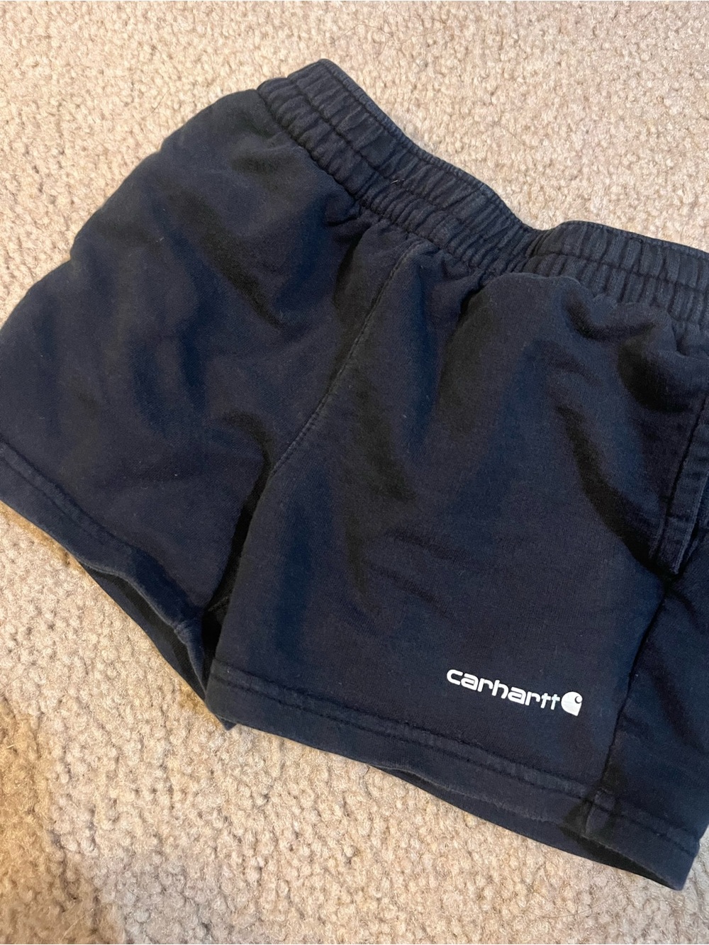 Carhartt toddler Black Logo Elastic-Waist Shorts size 2T